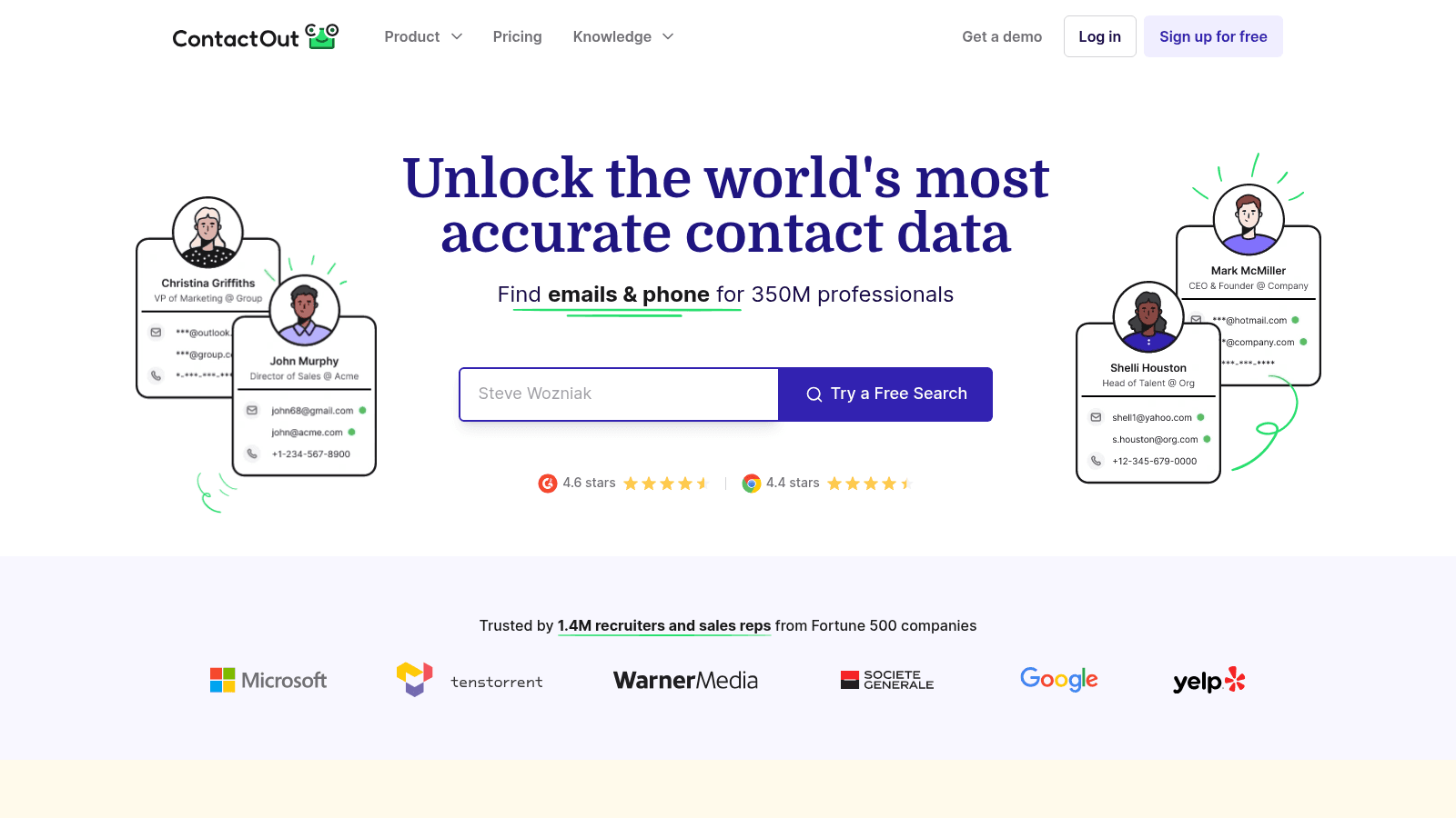 ContactOut as a top email finding tool