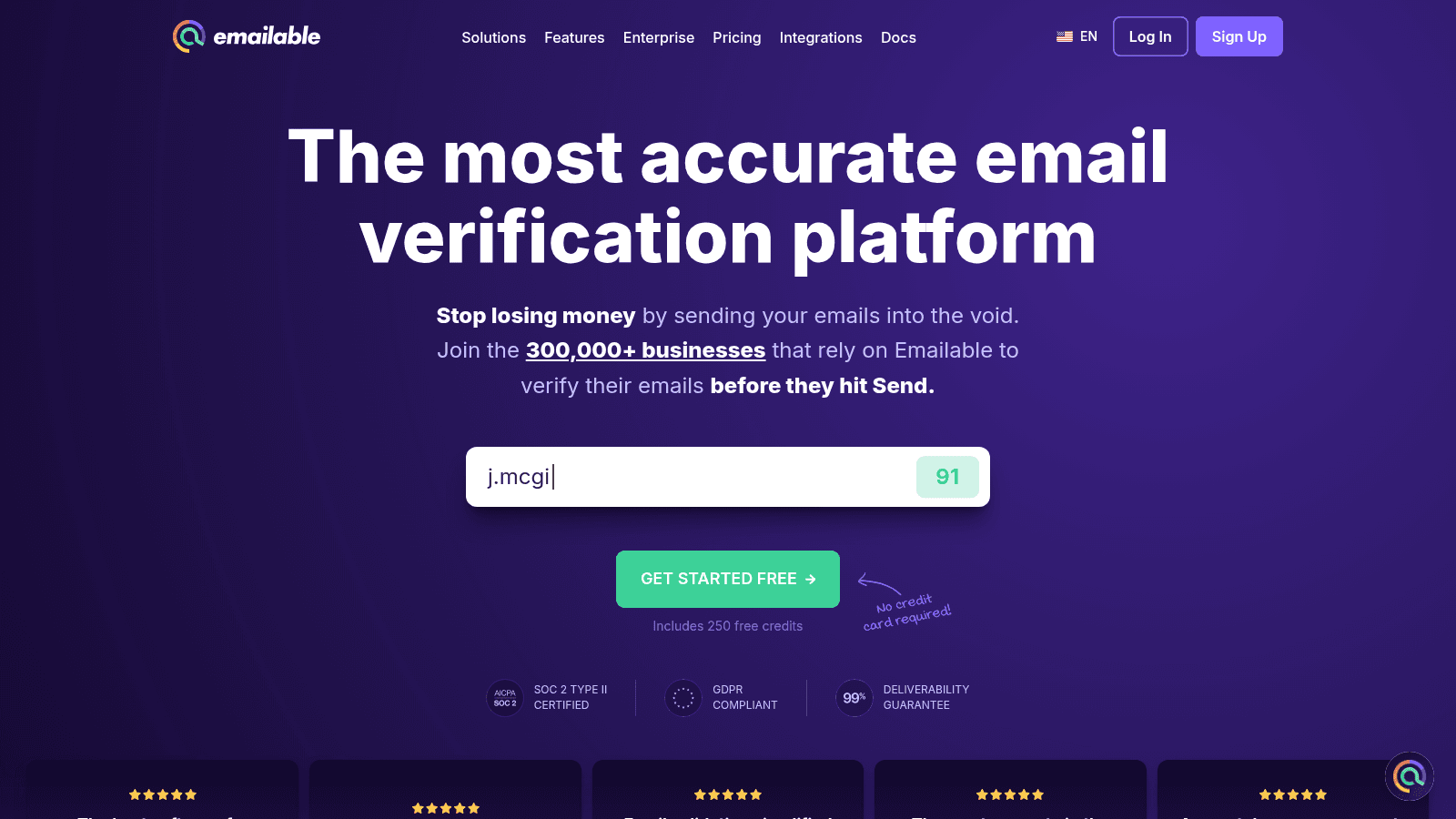 Emailable as a top email validation tool