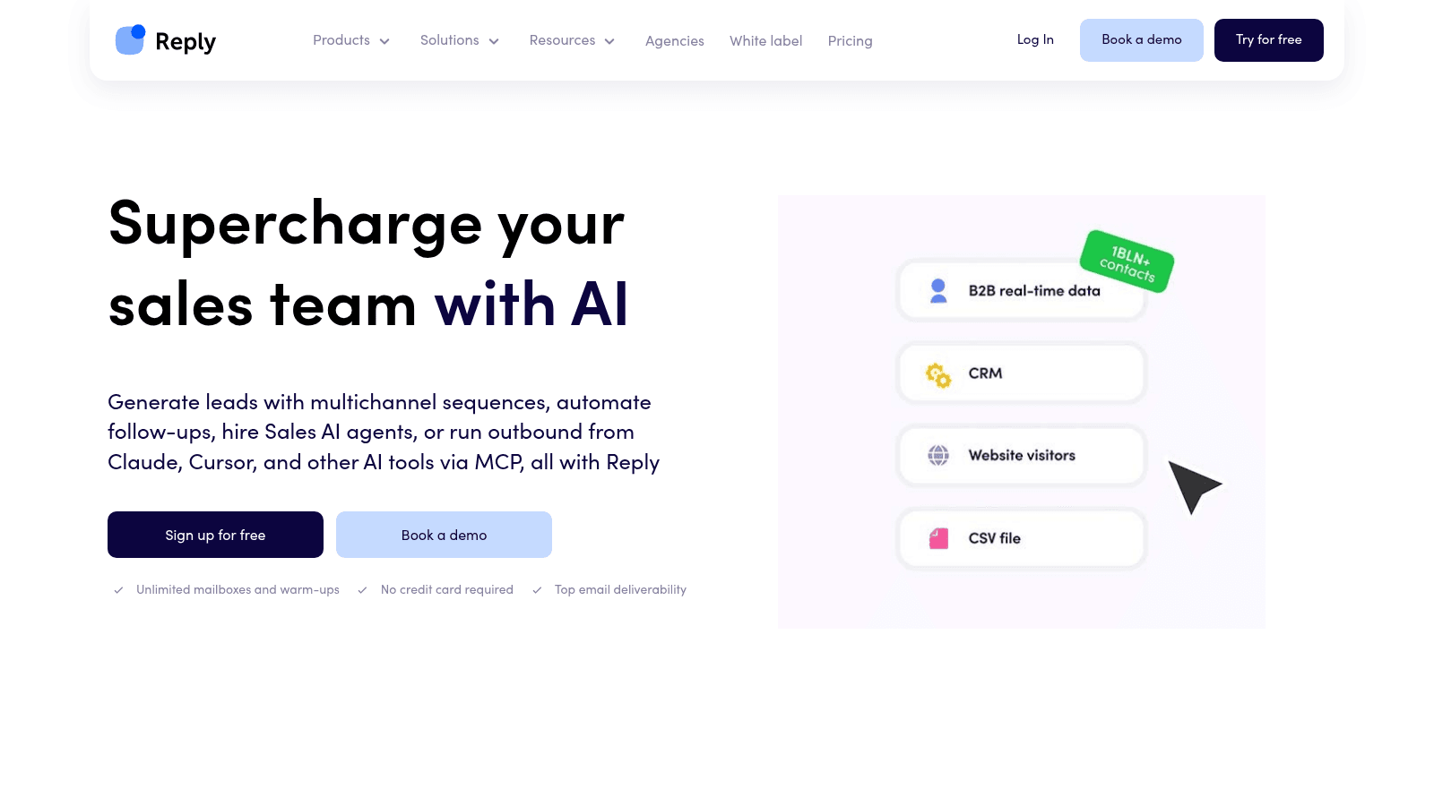 Reply.io as one of the best data matching software
