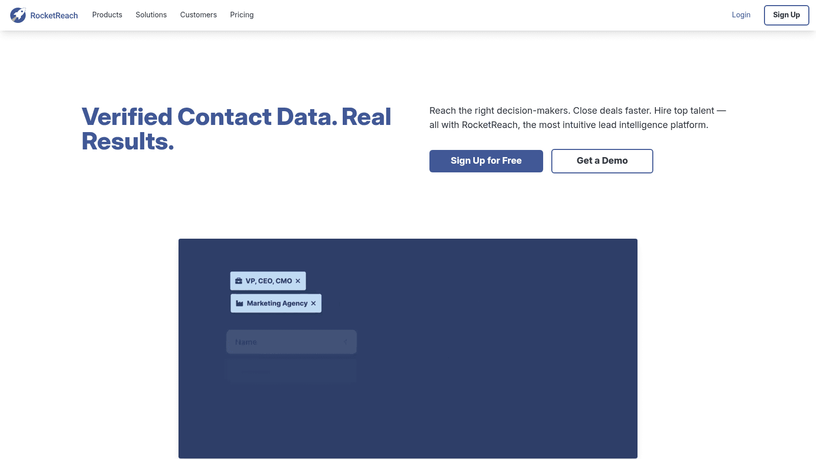 RocketReach as a top email finding tool