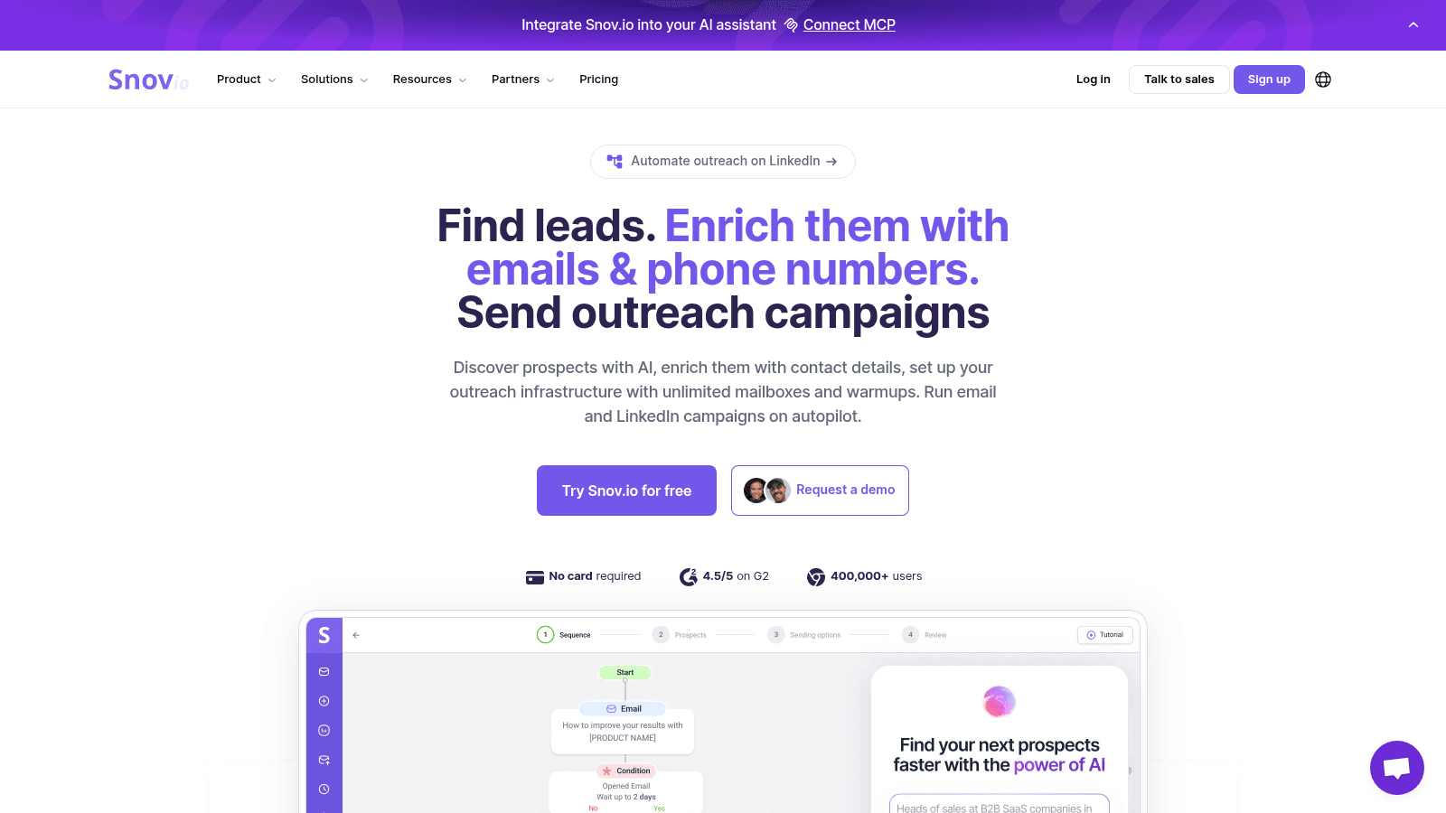 Snov.io as a top email finding tool