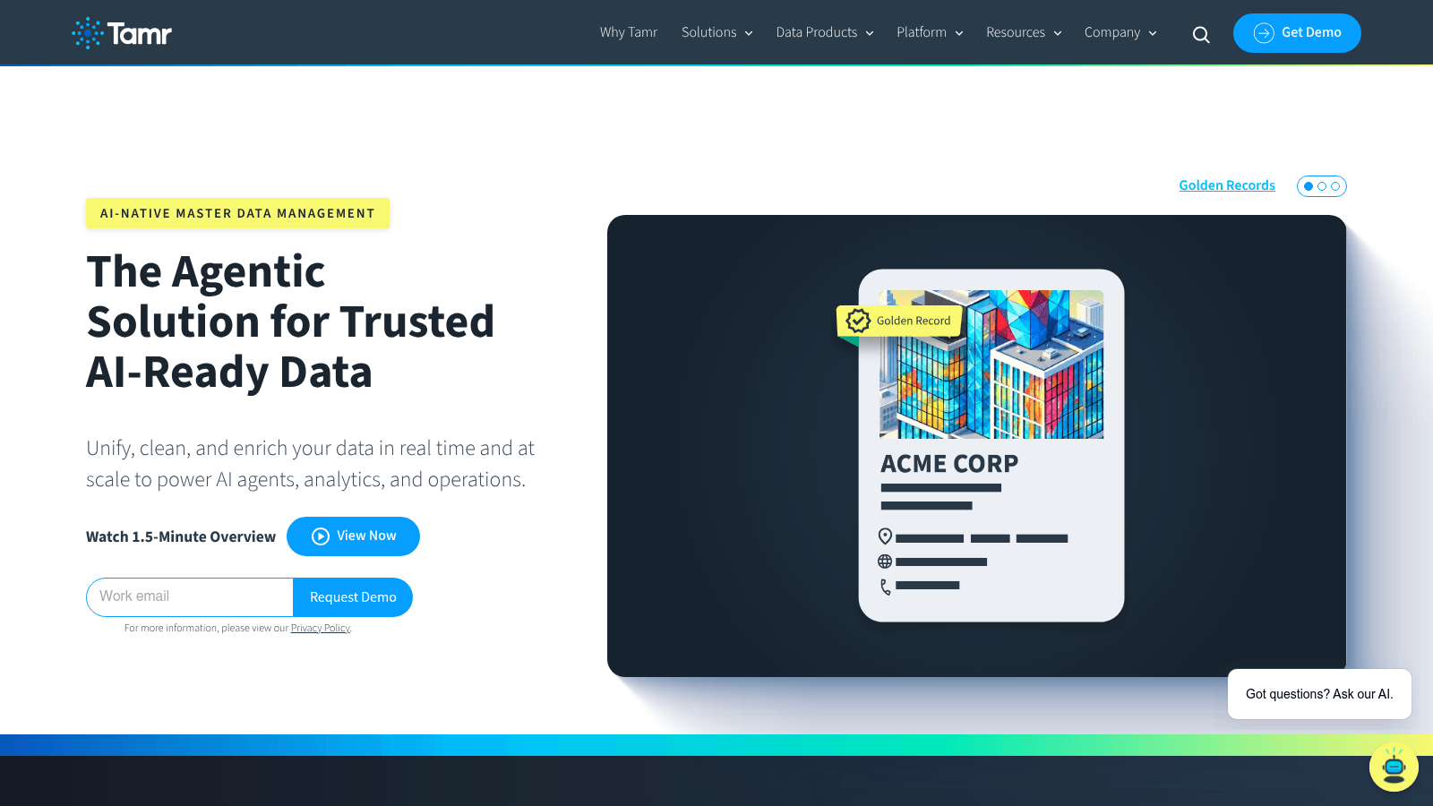 Tamr as one of the best data matching software