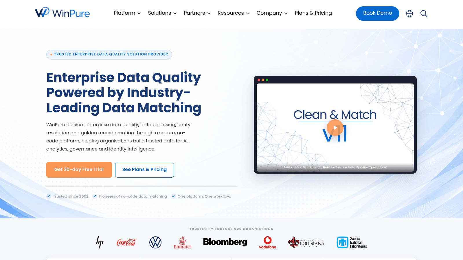 WinPure as one of the best data matching software
