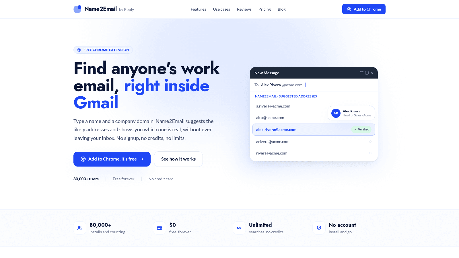 Name2Email as a top email finding tool